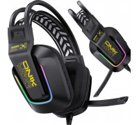 Onikuma ONIKUMA X13 gaming nauszne RGB : Kolor - czarny
