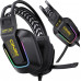 Onikuma ONIKUMA X13 gaming nauszne RGB : Kolor - czarny