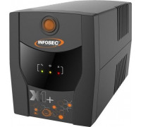 UPS Infosec charger emergency UPS 1600VA 900W 2x 9Ah 4x FR/Schuko