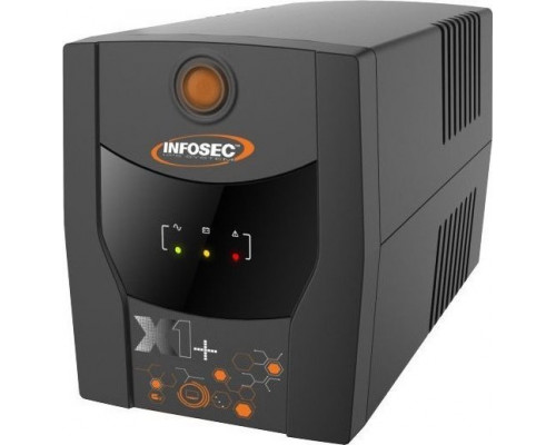 UPS Infosec charger emergency UPS 1600VA 900W 2x 9Ah 4x FR/Schuko