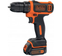 Black&Decker BLACK+DECKER cordless drill/screwdriver BDODD12KA, 10.8Volt (black/orange, Li-ion battery 1.5Ah, case)