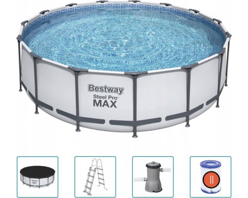 Bestway Swimming pool garden Steel Pro MAX, circle, 457x122 cm Lumarko!