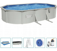 Bestway Owalny swimming pool ground Hydrium, na stelażu, 610x360x120 cm Lumarko!