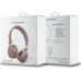 Guess Guess Bluetooth ENC GUBH70EPOSMW Brown/Brown Peony Script Round Shape Headphones