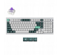 Keychron Q5 HE QMK Wireless Custom Keyboard Fully Assembled Knob / Shell White / Gateron Double-Rail Magnetic Nebula Switch