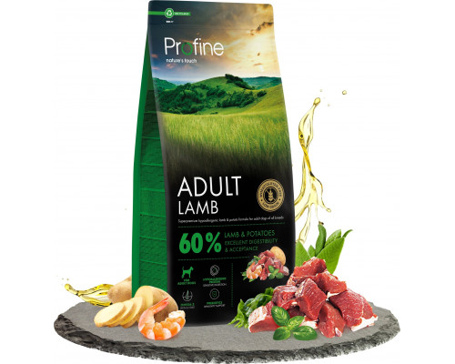 Šunų ėdal. Profline Adult ėriena 12kg