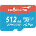 SD  pamięci Exascend Gaming UHS-I micro 512GB