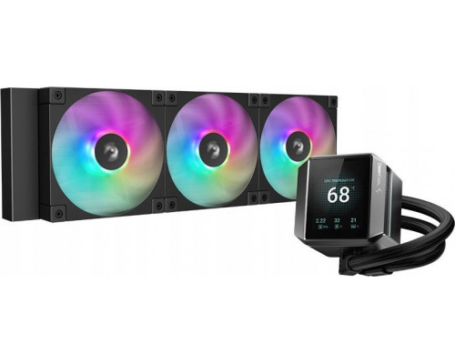 DeepCool MYSTIQUE 360 ARGB Procesor Chłodnica cieczy all-in-one 12 cm Czarny 1 szt.