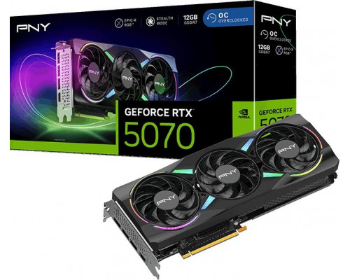 PNY GeForce RTX 5070 ARGB EPIC-X RGB Overclocked (VCG507012TFXXPB1-O)