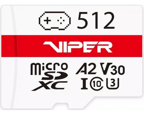 SD  Patriot Gaming Series MicroSDXC 512 GB Class 10 UHS-I/U3 A2 V30 (PV512GGM32MCX)