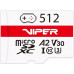 SD  Patriot Gaming Series MicroSDXC 512 GB Class 10 UHS-I/U3 A2 V30 (PV512GGM32MCX)