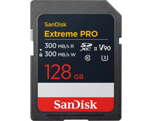 SD  SanDisk Extreme PRO SDXC 128 GB Class 10 UHS-II/U3 V90 (SDSDXDM-128G-GN4IN)