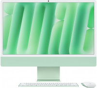 APPLE iMac Z1EM 59,62cm 23,5Zoll Nano Glas M4 10C CPU/10C GPU/16C N.E. 24GB 1TB SSD Gbit Eth MM MaKey TID DE Gr�n