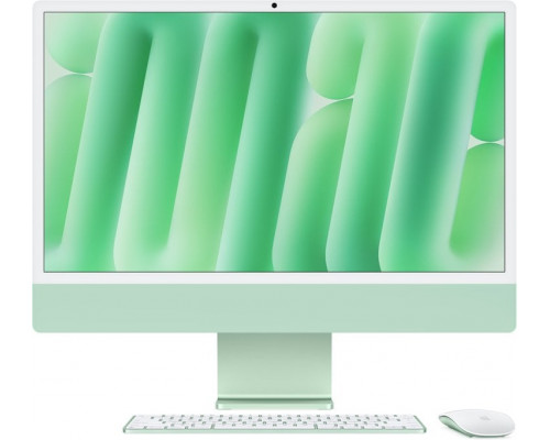 APPLE iMac Z1EM 59,62cm 23,5Zoll Nano Glas M4 10C CPU/10C GPU/16C N.E. 24GB 1TB SSD Gbit Eth MM MaKey TID DE Gr�n