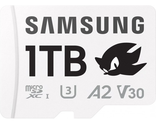 SD  Samsung  Pro Plus Sonic The Hedgehog MicroSDXC 1 TB Class 10 UHS-I/U3 A2 V30 (MB-MD1T0SA/LC1)