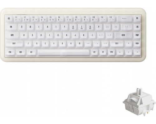 Akko YU01 White Jade Gaming , RGB - 65%, V3 Piano Pro Switches, ANSI (US)