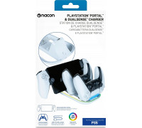 BigBen Dual mount for PS5 controller and Playstation Portal with RGB indicator light. Nacon