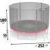 Garden Trampoline Neo-Sport Garden Trampoline 8ft/252cm With outer mesh i drabinką