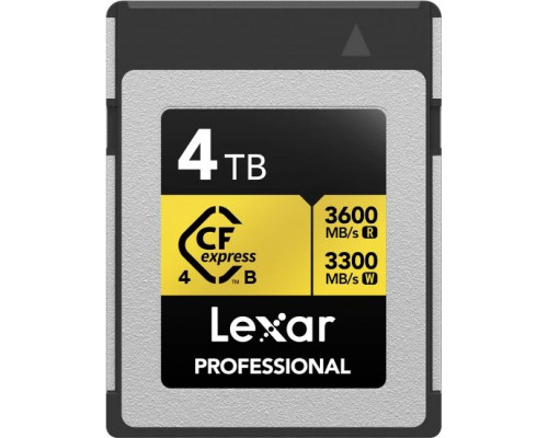 SD  Lexar Professional Gold CFexpress 4 TB  (LCXEXPR004T-RNENG)