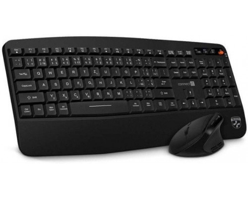 Connect IT CONNECT IT Zestaw Klawiatura+mysz FOR HEALTH Combo bezprzewodowa czarny