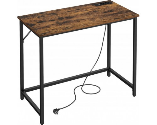 Gaming galds do gier z oświetleniem LED, listwą zasilającą,