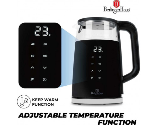 CZAJNIK ELEKTRYCZNY 1,7L BERLINGER HAUS BH-9476 MATTE BLACK