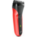 Braun Series 3 300s, Foil shaver, 2 SensoFoil, Black, Red, LED, Battery, Nickel-Metal Hydride (NiMH)