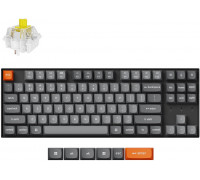 Keychron K8 Max Wireless - US išdėstymas - Hot-Swappable Super Banana (K8M-H4) Mechaninė Belaidė Žaidimų Klaviatūra