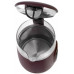 Adler elektryczny szklany LED z regulacją temperatury 1,7L AD 1305 burgundy