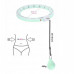 ZESTAW HULA HOP HHW06 GREEN Z PIŁKĄ GRAWITACYJNĄ I LICZNIKIEM HMS + PAS BR163 BLACK