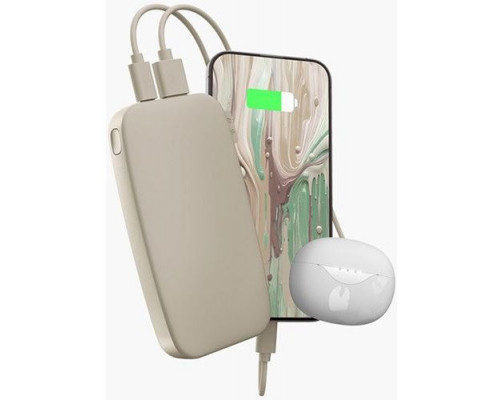 FRESH 'N REBEL POWERBANK 12000 MAH USB-C PD 20W SILKY SAND