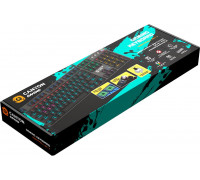 CANYON Nightfall GK-7  Wired Gaming Keyboard Black 104 mechanical switches 60 million times key life  22 types of lights Removable magnetic