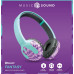 Music Sound 8018080486661 Opaska na głowę Bluetooth Zielony