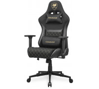 COUGAR Gaming-Stuhl Armor One V2 Gold F, PVC/Stoff, Schwarz