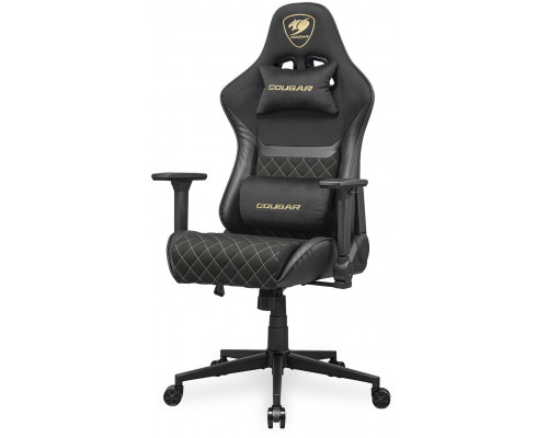 COUGAR Gaming-Stuhl Armor One V2 Gold F, PVC/Stoff, Schwarz
