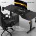 Gaming galds Diablo Chairs X-Tensio 1600 Black 160 cmx75 cm