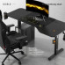 Gaming galds Diablo Chairs X-Tensio 1600 Black 160 cmx75 cm
