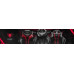 Materiałowy Diablo X-Player 2.0 Small: Karmazynowo-antracytowy