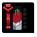 Materiałowy Diablo X-Player 2.0 Small: Karmazynowo-antracytowy