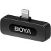 Boya BY-V2 V2.0 Ultra compact 2.4GHz wireless mic for lightning devices - 2TX+1RX