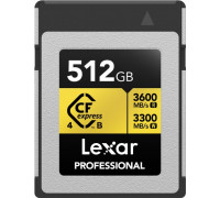 SD  Lexar Professional Gold CFexpress 512 GB (LCXEXP4512G-RNENG)