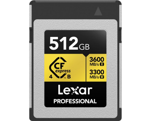 SD  Lexar Professional Gold CFexpress 512 GB (LCXEXP4512G-RNENG)
