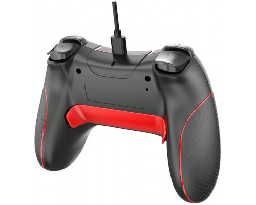 C-TECH gamepad Theon pro PC/PS3, 2 programovatelná makro tlačítka, 2x analog, X-input, vibrační, 1,8m kab