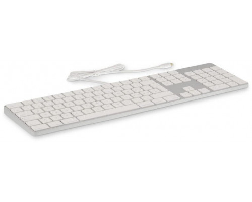 USB-C numeric Keyboard 106 keys wired USB-C keyboard with 1x USB-C and aluminum upper cover - Icelandic