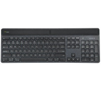 Targus EcoSmart - Tastatur - nachhaltige Energiegewinnung - full size - antimicrobial - hintergrundbeleuchtet - kabellos - Bluetooth 5.0 - QWERTY - Spanisch - Schwarz - recycelte Verpackung
