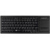 Gett GETT Cleantype Xtra Touch WL bezprzewodowa klawiatura z touchpadem kolor czarny układ DE