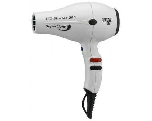 Professional hair dryer (white) ETIStratos390SuperLightW