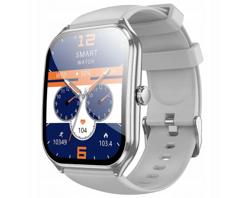 HOCO smartwatch z funkcją rozmowy AMOLED Y28 srebrny