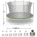 NeoSport Garden Trampoline 15ft/465cm With inner mesh with ladder