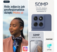 Motorola Edge 60 Fusion - 5G Smartphone - Dual-SIM - RAM 8 GB / Interner Speicher 256 GB - microSD slot - pOLED-Display - 6.67" - 2712 x 1220 Pixel (120 Hz) - Triple-Kamera 50 MP, 13 MP - front camera 32 MP - Slipstream